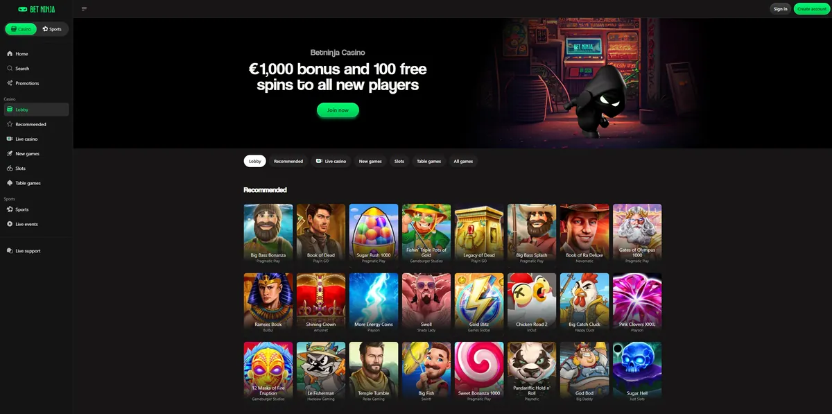 Bet Ninja Casino