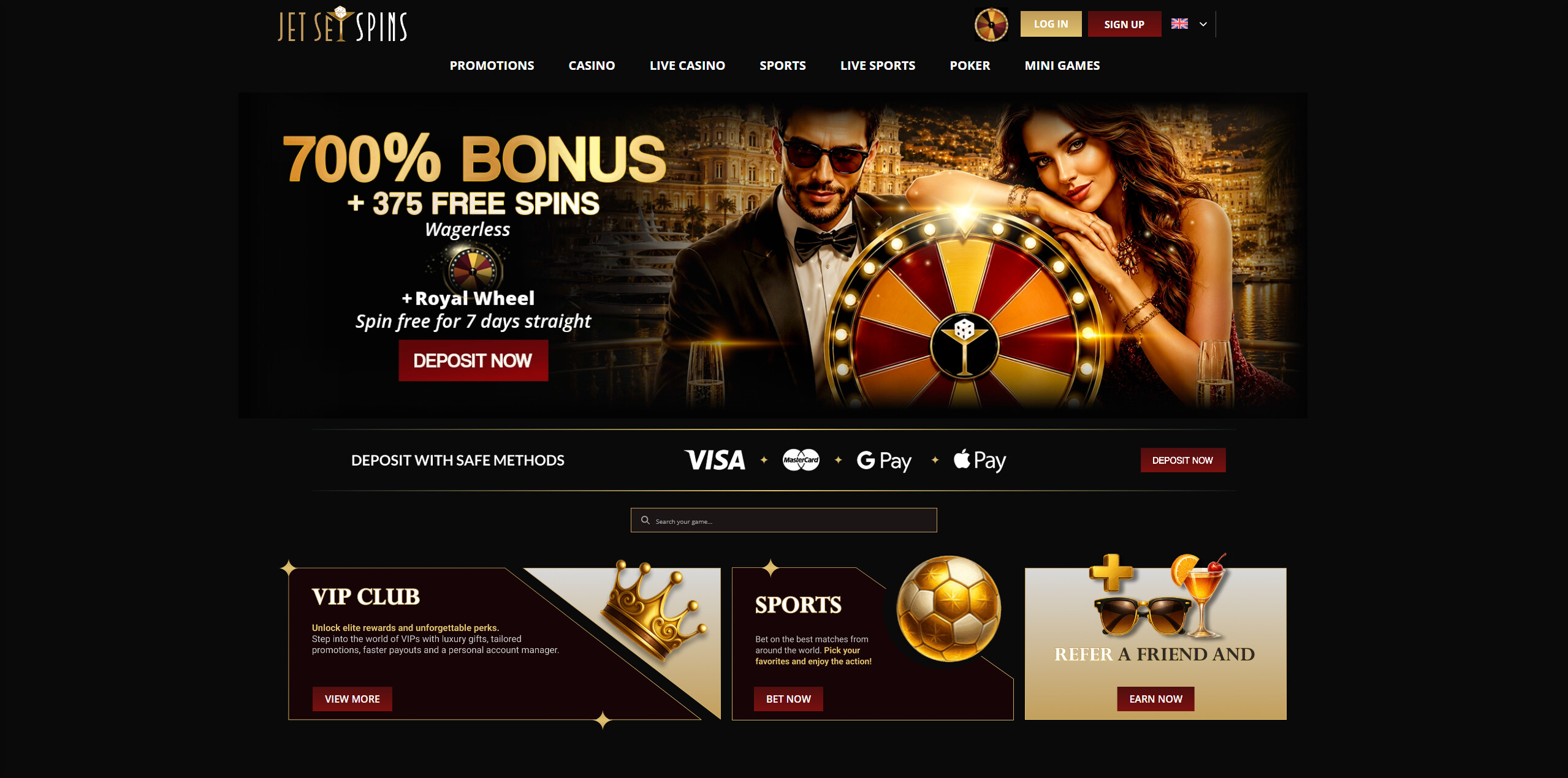 JetSetSpins Casino
