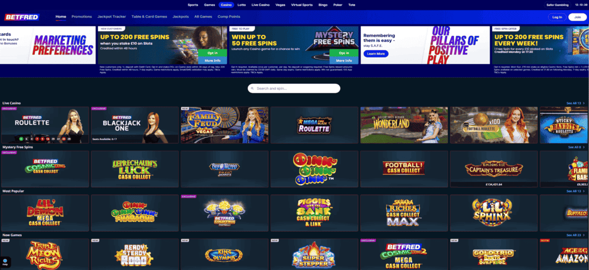 betfred casino 