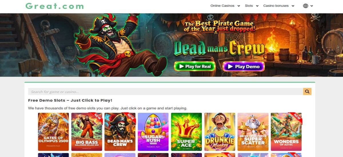 great slots casino uk