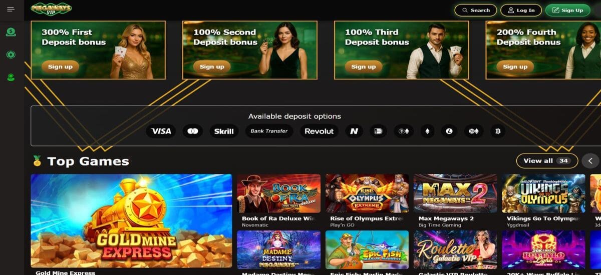 megaways vip casino