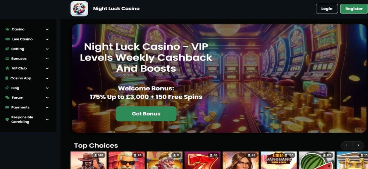 night luck casino UK