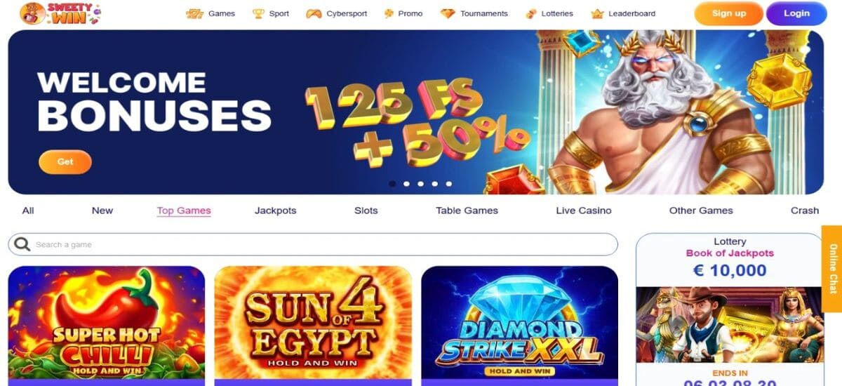 sweety win casino