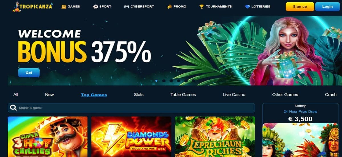 tropicanza casino UK