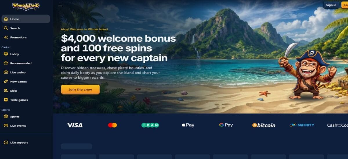 winner island casino
