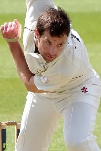 James Tomlinson bowled Jaik Mickleburgh to get Essex 25-1 in the second innings